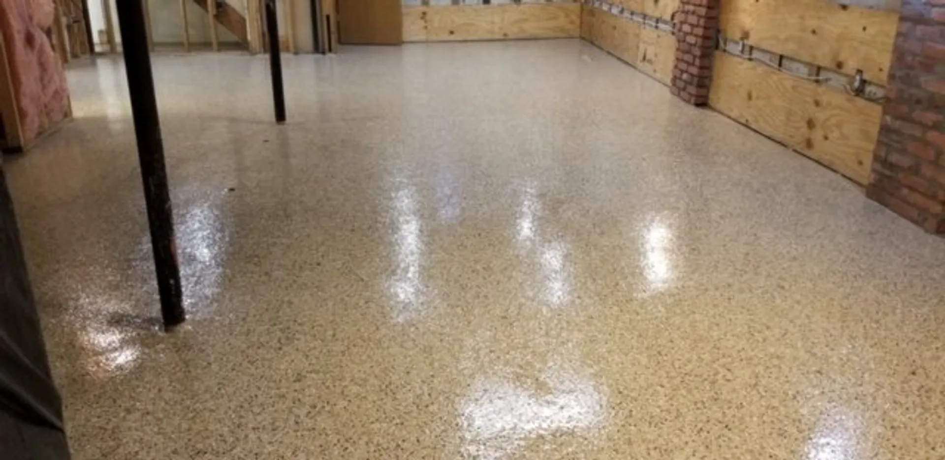 Commercial epoxy floor coating in industrial facility — Hardcore Epoxy Detroit
